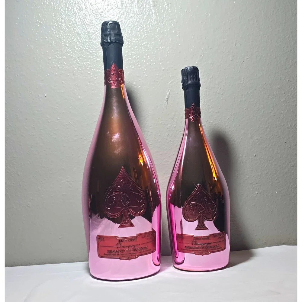 Armand de Brignac Brut Rosé Pink Champagne Display Dummy Bottles 1.5L 3.0L [C]